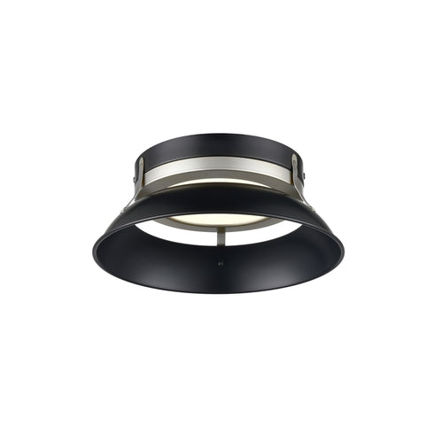 DVI Lighting ALCENON Ø10.5 Inch FLUSHMOUNT in Ebony and Platinum Finish Model: DVP39518EB+PL-CCT