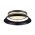 DVI Lighting ALCENON Ø16.5 Inch FLUSHMOUNT in Ebony and Platinum Finish Model: DVP39538EB+PL-CCT