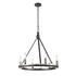 DVI Lighting Aletheia Hybrid 6 Light ALETHEIA Ø26 Inch CHANDELIER in Brass and Graphite Finish Model: DVP46326BR+GR-CCT