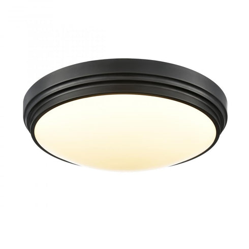 DVI Lighting ALGOMA 17 Inch LED FLUSH MOUNT in Ebony Finish Model: DVP33048EB-5CCT