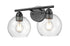 DVI Lighting Andromeda 2 Light Vanity in Brass Finish Model: DVP34722BR-CL