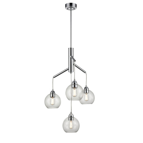 DVI Lighting Andromeda 4 Light Chandelier Model: DVP34724CH-CL
