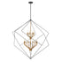DVI Lighting Ashoona 15 Light Foyer in Buffed Nickel And Ebony Finish Model: DVP44949BN+EB