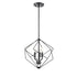 DVI Lighting Ashoona 3 Light Pendant in Buffed Nickel And Ebony Finish Model: DVP44920BN+EB