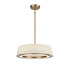 DVI Lighting CELENE Ø18 Inch LED PENDANT in Brass Finish Model: DVP41008BR-LIN-CCT