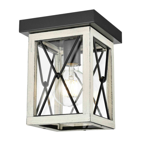 DVI Lighting County Fair Outdoor Flush Mount Model: DVP43374BK-CL