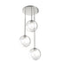 DVI Lighting Courcelette 3 Light Cluster Pendant in Chrome Finish Model: DVP27053CH-CL