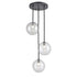 DVI Lighting Courcelette 3 Light Cluster Pendant in Chrome Finish Model: DVP27053CH-CL