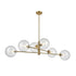 DVI Lighting Courcelette 6 Light Linear in Chrome Finish Model: DVP27002CH-CL