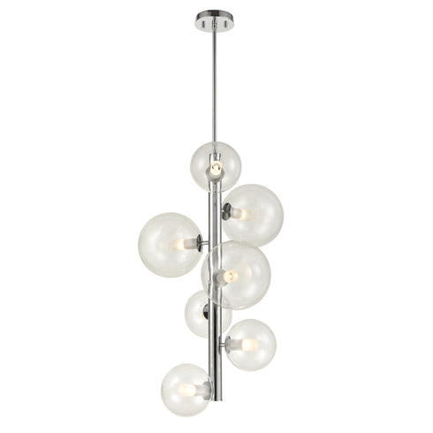 DVI Lighting Courcelette 7 Light Foyer in Chrome Finish Model: DVP27049CH-CL