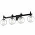 DVI Lighting Courcelette Courcellete 4 Light Vanity in Chrome Finish Model: DVP27044CH-CL