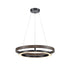 DVI Lighting CYBELE Ø18 Inch LED CHANDELIER in Ebony and Satin Nickel Finish Model: DVP40847EB+BN-CCT