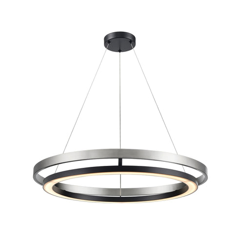 DVI Lighting CYBELE Ø24 Inch LED CHANDELIER in Ebony and Ironwood on Metal Finish Model: DVP40848EB+BN-CCT