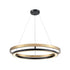 DVI Lighting CYBELE Ø24 Inch LED CHANDELIER in Ebony and Ironwood on Metal Finish Model: DVP40848EB+BN-CCT