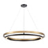 DVI Lighting CYBELE Ø30 Inch LED CHANDELIER in Ebony and Satin Nickel Finish Model: DVP40849EB+BN-CCT