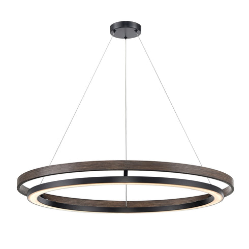 DVI Lighting CYBELE Ø30 Inch LED CHANDELIER in Ebony and Satin Nickel Finish Model: DVP40849EB+BN-CCT