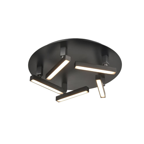 DVI Lighting GAMMAHYDRAE AC LED FLUSHMOUNT in Ebony Finish Model: DVP44753EB