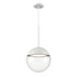 DVI Lighting HOPEWELL ROCKS 10 Inch PENDANT in Ebony Finish Model: DVP41610EB-CL