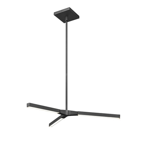 DVI Lighting Irdani AC LED 25.5 Inch Pendant in Buffed Nickel Finish Model: DVP46820BN