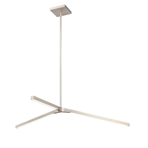 DVI Lighting Irdani AC LED 35.5 Inch Pendant in Buffed Nickel Finish Model: DVP46805BN
