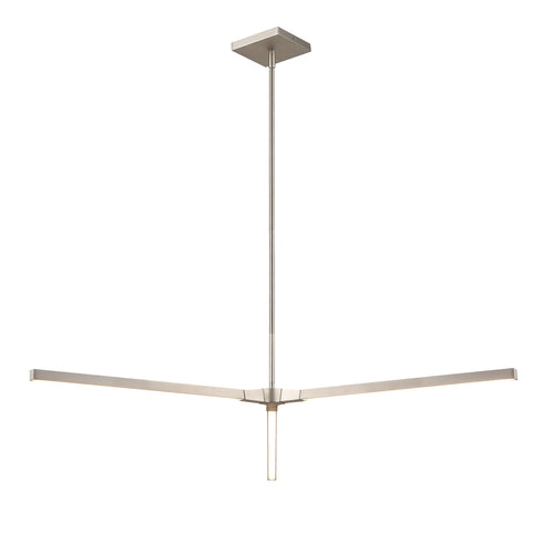 DVI Lighting Irdani AC LED 41.5 Inch Pendant in Buffed Nickel Finish Model: DVP46824BN