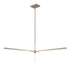 DVI Lighting Irdani AC LED 41.5 Inch Pendant in Buffed Nickel Finish Model: DVP46824BN