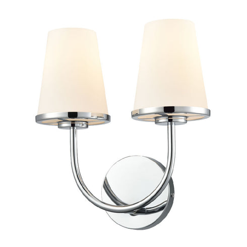 DVI Lighting KANATA 2 LIGHT SCONCE in Chrome Finish Model: DVP48099CH-OP