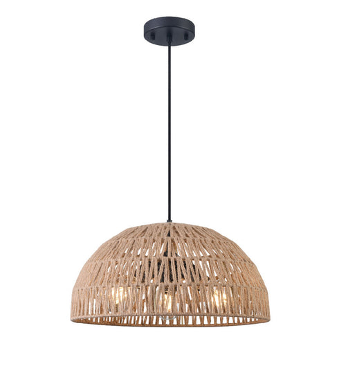 DVI Lighting Lac Du Bonnet 18 Inch 3 Light Pendant in Black Finish Model: DVP44238BK-BY
