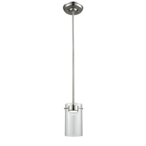 DVI Lighting Lucerne AC LED Pendant in Chrome Finish Model: DVP28519CH-CL