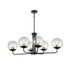 DVI Lighting Mackenzie Delta 6 Light Linear in Ebony Finish Model: DVP43102EB-OP