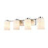 DVI Lighting Manitou 4 Light Vanity in Buffed Nickel Finish Model: DVP47144BN-OP