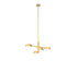 DVI Lighting Northen Marches 1 Light NORTHERN MARCHES 6 Light PENDANT in Brass Finish Model: DVP45424BR-OP