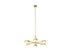DVI Lighting Northen Marches 1 Light NORTHERN MARCHES 6 Light PENDANT in Brass Finish Model: DVP45426BR-OP