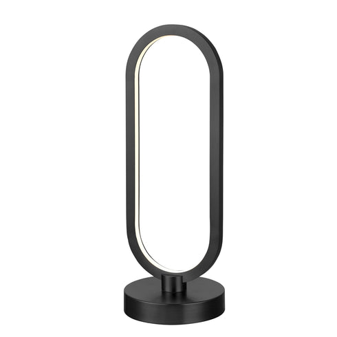 DVI Lighting Perigee AC LED Table Lamp in Buffed Nickle Finish Model: DVP46519BN