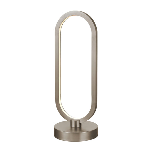 DVI Lighting Perigee AC LED Table Lamp in Buffed Nickle Finish Model: DVP46519BN