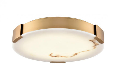 DVI Lighting PETRA 14 Inch LED FLUSH MOUNT in Brass Finish Model: DVP42038BR-BFA