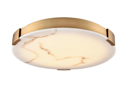 DVI Lighting PETRA 18 Inch LED FLUSH MOUNT in Brass Finish Model: DVP42048BR-BFA