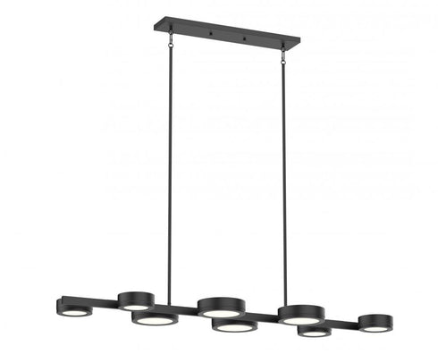 DVI Lighting TEMAGAMI 8 Light LINEAR PENDANT in Multiple Finishes and Graphite Finish Model: DVP39304MF+GR