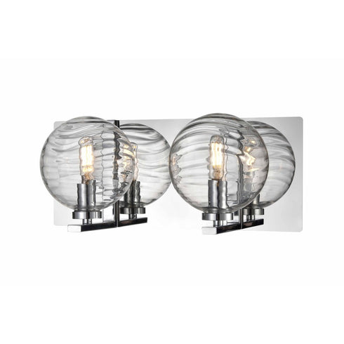 DVI Lighting TROPEA 2 Light BATHROOM VANITY CHROME Model: DVP40422CH-RPG