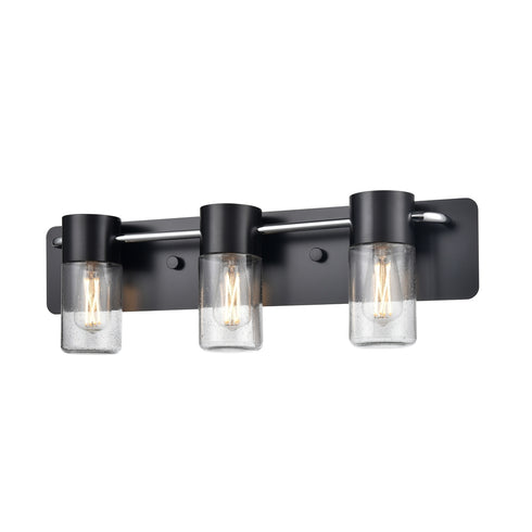 DVI Lighting TUXEDO 3 Light VANITY in Chrome Finish Model: DVP40743EB+CH-SDY