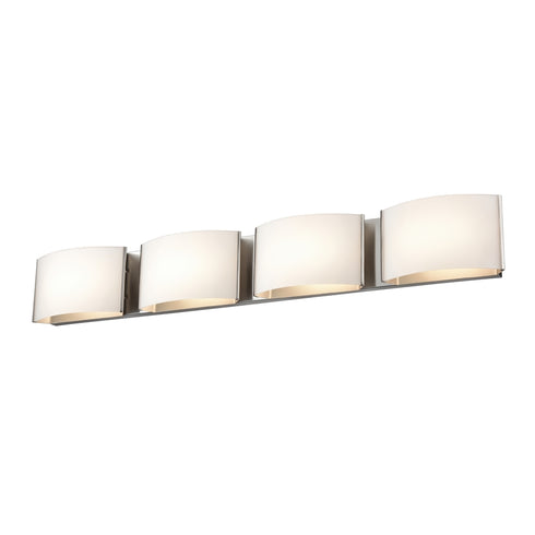 DVI Lighting VANGUARD 4 Light LED VANITY in Chrome Finish Model: DVP1798CH-OP
