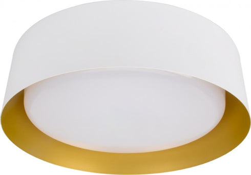 DVI Lighting YUKON LED FLUSH MOUNT in Antique Gold and Matte Black Finish Model: DVP39938AG+MB-AO