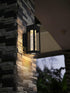 Elegant Lighting 1 Light Amaris 10 inch LED Outdoor Wall sconce in Black in Black and Clear Finish Model: OD604W10BK