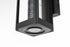 Elegant Lighting 1 Light Amaris 10 inch LED Outdoor Wall sconce in Black in Black and Clear Finish Model: OD604W10BK