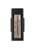 Elegant Lighting 1 Light Amaris 10 inch LED Outdoor Wall sconce in Black in Black and Clear Finish Model: OD604W10BK