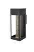 Elegant Lighting 1 Light Amaris 15 inch LED Outdoor Wall sconce in Black in Black and Clear Finish Model: OD604W15BK