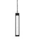 Elegant Lighting 1 Light Amaris 23 inch LED Outdoor Pendant in Black in Black and Clear Finish Model: OD604H23BK
