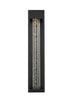Elegant Lighting 1 Light Amaris 27 inch LED Outdoor Wall sconce in Black in Black and Clear Finish Model: OD604W27BK