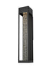 Elegant Lighting 1 Light Amaris 27 inch LED Outdoor Wall sconce in Black in Black and Clear Finish Model: OD604W27BK