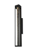 Elegant Lighting 1 Light Amaris 32 inch LED Outdoor Wall sconce in Black in Black and Clear Finish Model: OD604W32BK